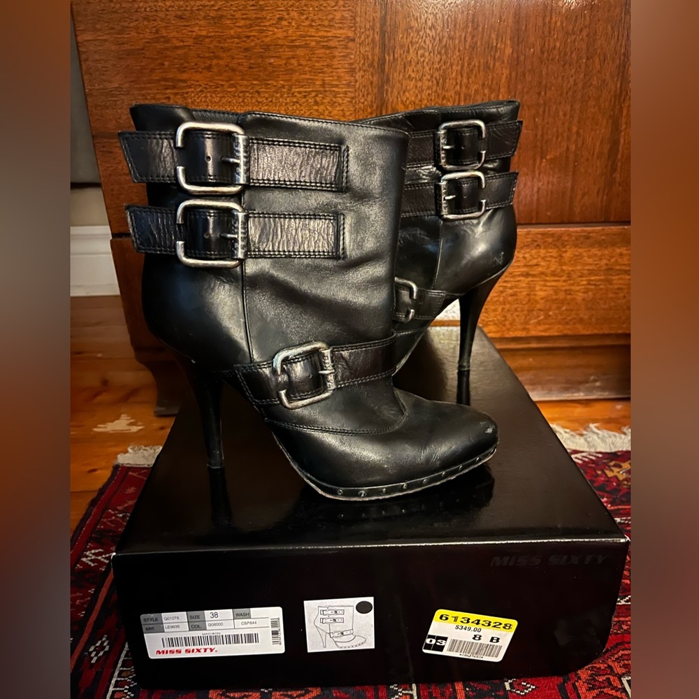 Vintage Miss Sixty leather heeled boots